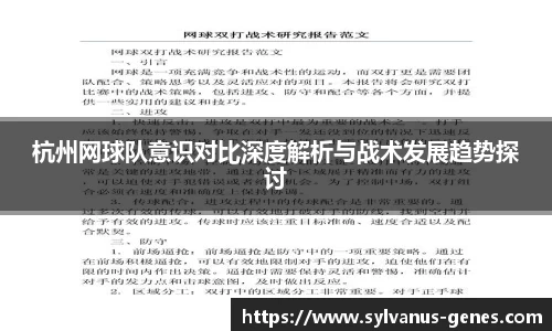 杭州网球队意识对比深度解析与战术发展趋势探讨